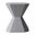 Azure Fiberglass Outdoor Side Table In Grey