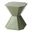 Azure Fiberglass Outdoor Side Table In Olive Green