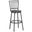 B1-101-25W Back-Metal Frame Slat Back Bar Stool