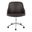 Bacci Faux Leather Office Chair In Walnut and Brown