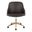 Bacci Office Chair In Walnut and Brown