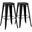 Backless 30 Inch Bar Stools Set of 2 In Distressed Black