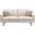Bahamas 70 Inch Linen Sofa with 2 Throw Pillows In Beige