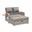 Bahia Tobago Reclining Chaise Lounge In Gray