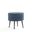 Bailey Ottoman In Blue with Black Feet