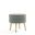 Bailey Ottoman In Sage Green with Gold Feet