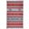Baja Grey and Red 3'6" x 5'6" Area Rug