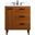 Baldwin 30 Inch Bathroom Vanity In Teak With Backsplash