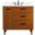 Baldwin 36 Inch Bathroom Vanity In Teak With Backsplash