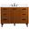Baldwin 48 Inch Bathroom Vanity In Teak With Backsplash