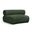 Bale Chenille Fabric Modular Chair In Green