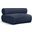 Bale Chenille Fabric Modular Chair In Navy