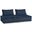 Bales Modular Loveseat In Navy