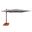 Bali 10' Square Umbrella with Cross Bar Stand In Cast Silver