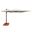 Bali 10' Square Umbrella with Cross Bar Stand In Natural
