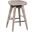 Bali 24 Inch Backless Swivel Counter Stool In Barnwood Wire Brush