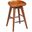 Bali 24 Inch Backless Swivel Counter Stool In Walnut