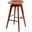 Bali 29 Inch Backless Swivel Bar Stool In Walnut