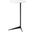Ballatine II White Marble Round Top With Black Metal Base Accent Table