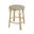 Ballito 24.5" Oval Rattan Counter Stool In Brown and Yellow