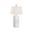 Banded Lamp In White and Cream