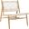 Bandelier Natural Leather Weave Accent Chair
