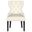 Baney Fabric Upholstered Dining Side Chair In Black and Beige