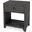 Bar Harbor Raffia 1 Drawer Nightstand In Charcoal