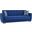 Barato Upholstered Convertible Sofabed with Storage In Blue