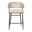 Barbara Genuine Leather Counter Chair In Stone