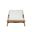 Bari Lounge Chair In Natural and Stinson White