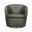 Barolo Italian Leather Swivel Club Chair In Lyric Sage