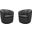 Barolo Italian Leather Swivel Club Chair Set of 2 In Vintage Slate