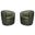 Barolo Italian Leather Swivel Club Chair Set of 2 In Lyric Sage
