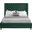 Barolo Velvet Full Bed In Green