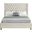 Barolo Velvet King Bed In Cream