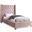 Barolo Velvet Twin Bed In Pink