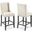 Baron Beige Counter Stool Upholstered Fabric Set of 2 EEI-4016-BEI