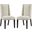 Baron Beige Dining Chair Fabric Set of 2 EEI-2748-BEI-SET
