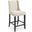 Baron Beige Upholstered Fabric Counter Stool