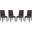 Baron Brown Dining Chair Fabric Set of 4