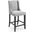 Baron Light Gray Upholstered Fabric Counter Stool
