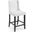 Baron White Faux Leather Counter Stool