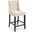 Baronet Beige Tufted Button Upholstered Fabric Counter Stool EEI-3739-BEI