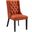 Baronet Orange Button Tufted Fabric Dining Chair
