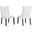 Baronet Performance Velvet Dining Chair Set Of 2 In White