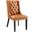 Baronet Tan Button Tufted Vegan Leather Dining Chair
