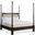 Barrington King Poster Bed In Black and Gold