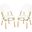 Barrow Off White Stacking Indoor/Outdoor Side Chair Set of 2 FOX5203C