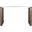 Bartholomew Scandinavian White and Dark Brown Console